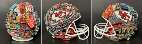 Charles Fazzino Charles Fazzino NFL: Kansas City Chiefs Helmet (Full Size)